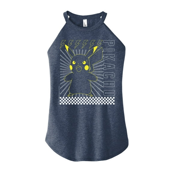 Pokémon - Pika Poke - Juniors High Neck Tank Top