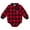 Red / black, mickey mouse, variant on Disney Nightmare Before Christmas Jack Skellington Flannel Button-Down Bodysuit Plaid Newborn to Infant