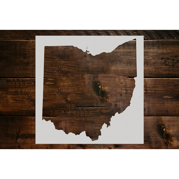 Ohio State Stencil - Art and Wall Stencil (6"x6")