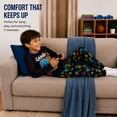 thumbnail image 7 of Quad Seven Boys Pajama Set Cozy Graphic Printed Short Sleeve Sleep Shirt and Pajama Pants 2 Piece, 7 of 7