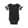 thumbnail image 4 of Infant Fine Cotton Jersey Bodysuit Color Black/White 6M Size, 4 of 6