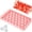 2PCS Pink, variant on Reusable Sphere Ice Cube Maker, 33-Grid Round Ice Tray with Lid, Easy Release Ice Mold for Whiskey, Cocktail, and Coffee
