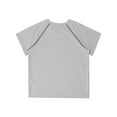 thumbnail image 5 of Manyakai Kids Girls Boys Dry Fit Sports T-Shirts Athletic Shirts Short Sleeve Activewear Tees Tops Gray 140, 5 of 6