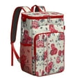 thumbnail image 1 of Tropical Floral Bright Colorful Pattern Insulated Cooler Backpack - 20L Leakproof & Durable, 1 of 1