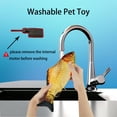thumbnail image 4 of Juguete para perros con forma de pez flexible Compañero de juegos favorito de los gatos: este juguete realista con forma de pez flexible para gatos y perros está hecho de tela Oxford. El lig, 4 of 5