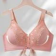 thumbnail image 5 of ATOYSOY Bras for Older Women Front Closure Push Up Bra Breathable Lace Underwire Bra (Pink,38), 5 of 7