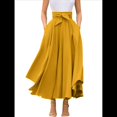 thumbnail image 1 of Vestido Bohemio, Elegante, Informal, de Cintura Alta y Estilo Irregular con Bolsillos para Mujer L, 1 of 9