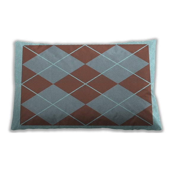 Ahgly Company Outdoor Rectangular Contemporary Lumbar Throw Pillow, 13 inch by 19 inch