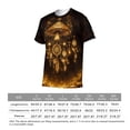 thumbnail image 6 of LAOLIUSN Men's Mushroom Graphic T Shirt, Psychedelic Fantasy Glow Tee, All Over Print Crew Neck Short Sleeve Shirt, S-4XL, 6 of 7
