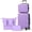 Purple, variant on Gowill 4 Piece Luggage Sets,14/20 inch Hardside Lightweight ABS Carry-On Suitcase With Expandable Duffle Bag (Rose Red)