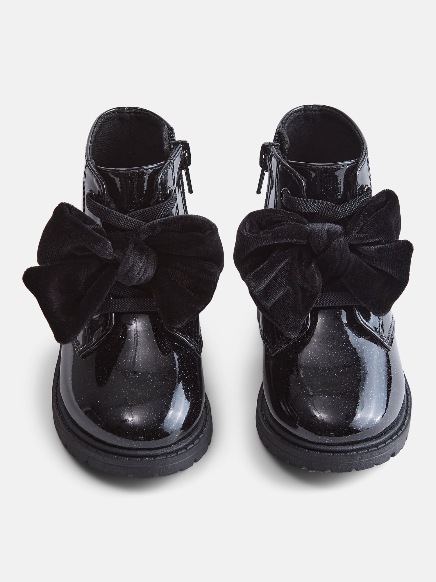 Wonder Nation Baby and Toddler Girls Bow Combat Boots