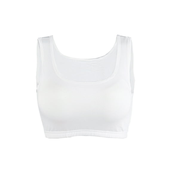 INSPIRE CHIC Women's Basic Padded Yoga Half Camisole Tank Top Cami Bra