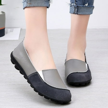 

NEGJ Ladies Shoes Casual Fashion Flat Heel Sole Single Shoes Loafers Shoes Shoes Casual Shoes