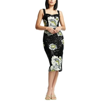 open lace back dress Dress the Population Helena in Lilac Multi main image 1