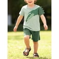 thumbnail image 2 of HWJAD Toddler Baby Boy Clothes Kids 2-7 Years Summer Outfits Cotton Crocodile Print Tees T-shirt + Shorts 2-Pieces Little Boys Crocodile Set, 2 of 11