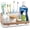 Woodgrain, variant on Bathroom Countertop Organizer - Detachable 7 Slots Kids Electric Toothbrush and Toothpaste Holde Drainage for Bathroom Accessories Organization Counter Vanity Storage, Woodgrain