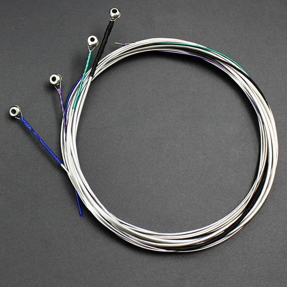 Niceauty 4Pcs Durable Stainless Steel Cello Silver Cello Instrument Replacement