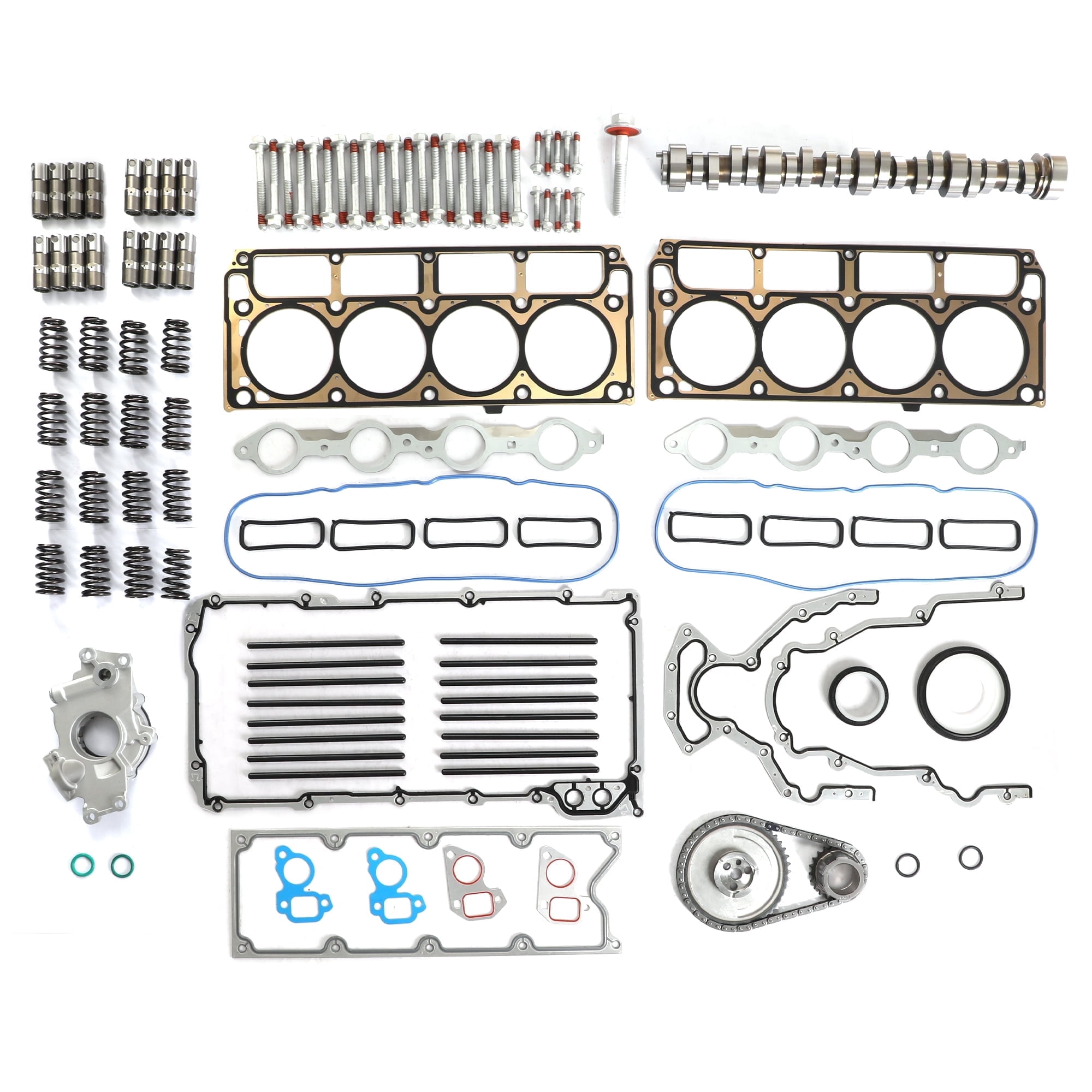 NURATIT Sloppy Mechanics Stage 2 Cam and Lifters Kit for LS1 4.8 5.3 5.7 6.0 6.2 LS Engines Part Number M295 Performance Camshaft Kit