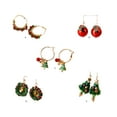 thumbnail image 4 of Qarigey 1 par de pendientes de mujer, pendiente de decoración de árbol de Navidad, joyería de oreja de aleación de moda para citas, adornos de Ropa, zapatos y accesorios Miscelánea Fruta Qarigey AP013835-02, 4 of 6
