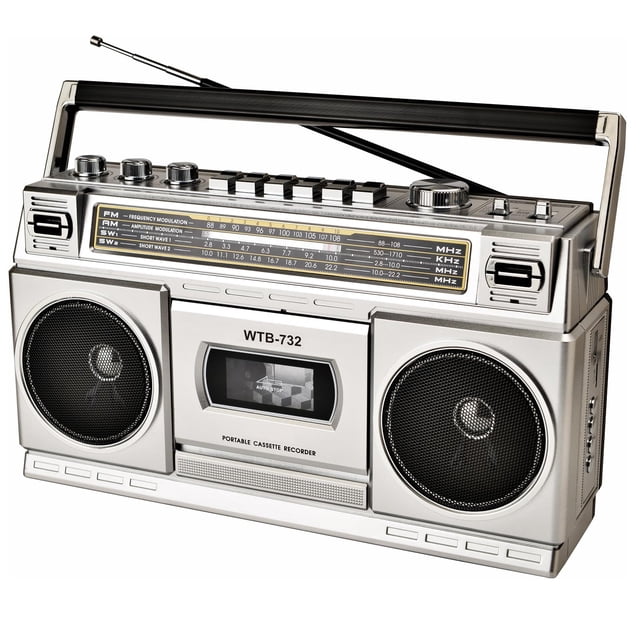 Radio Cassette Boombox Retro WISCENT WTB-732 Estilo 80s con Bluetooth