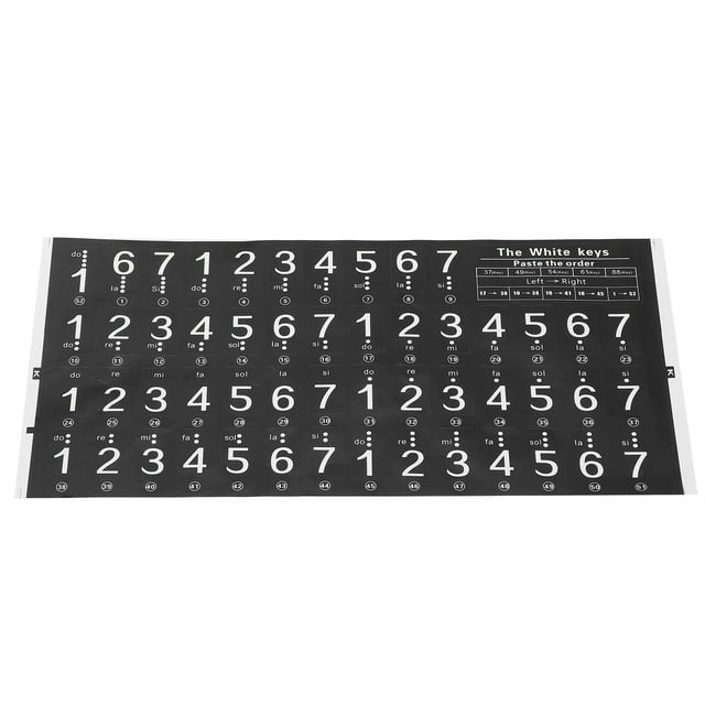 Etiqueta engomada Bling Bling para teclado de piano electrónico 49/54/61 teclas