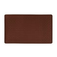 thumbnail image 2 of Embossed Kitchen Mats Cushioned Anti Fatigue, Non-Slip Leather-Like Kitchen Floor Mat, Eco-Friendly PVC Foam, Waterproof Anti-Fatigue Mat for Kitchen, Office, Sink, Laundry, 18" W  30" L, Burgundy, 2 of 4