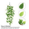 thumbnail image 5 of 2 Pieces Artificial Plant Decors Plants Leaf Vine Ornament Decorative Household Bedroom Kitchen Balcony Office, 5 of 10