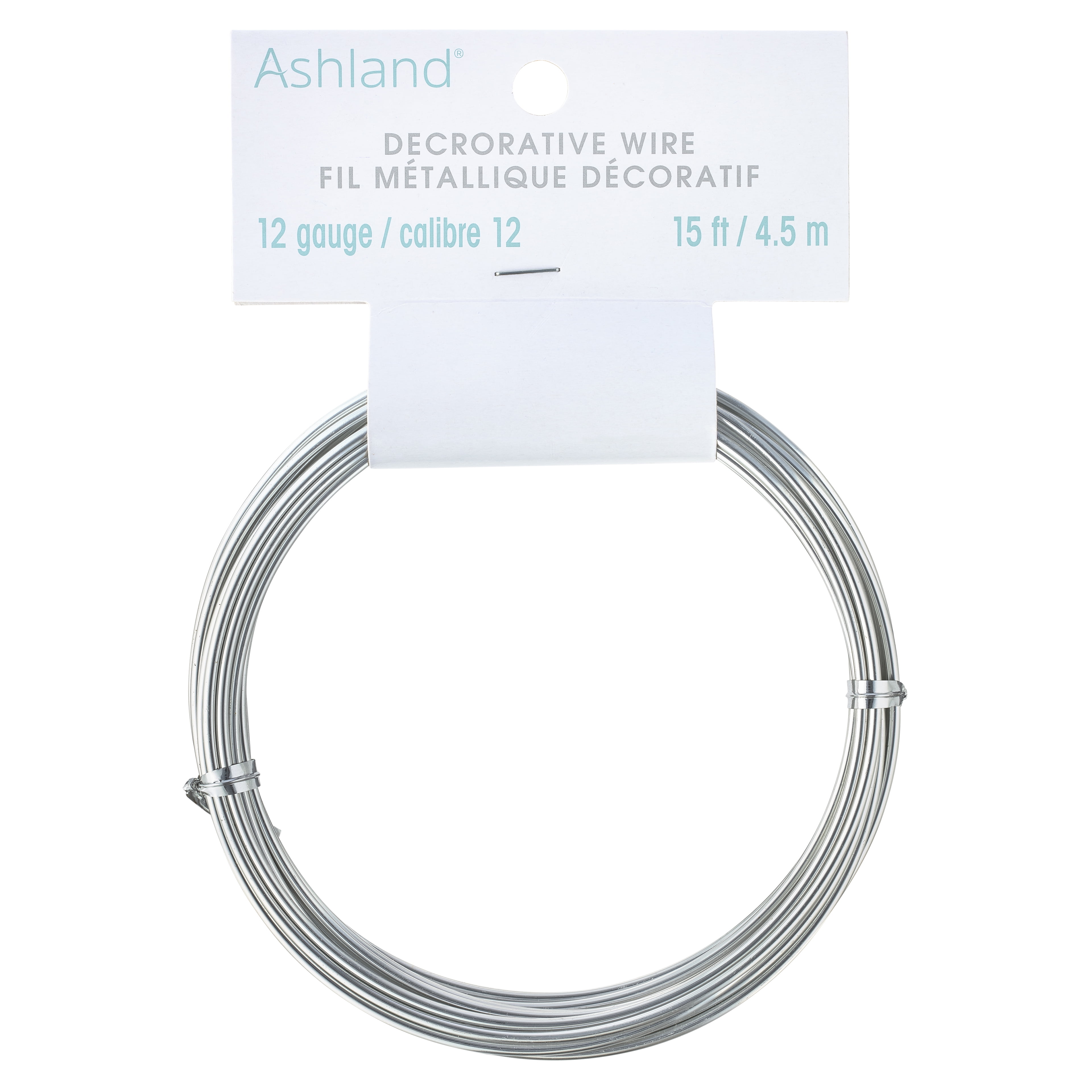 12 Pack: 12 Gauge Silver Aluminum Wire by Ashland