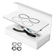 thumbnail image 2 of Kit de pulsera permanente, fabricación de pulseras para parejas, regalos informales, pulsera cerrada DIY para compromiso, Día de San Valentín, familia 1 negro 1 plateado, 2 of 8