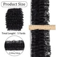 thumbnail image 2 of Black 3-Layer Pleated Chiffon Lace Trim 4 Inch Width Ruffled Satin Organza Lace Fabric Frills Wide Mesh Tulle Woven Ruffle Fringe Ribbon for Sewing Clothing Curtain Decor Dress Crafts DIY DIY, 2 of 9