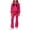 Red, variant on Girls 2-Piece Sweatsuit Set Long Sleeve Crewneck Top and Flare Pants with Bow Print Kids Casual Outfit for School Play Daily Wear