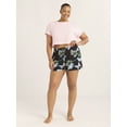 thumbnail image 3 of Joyspun Women’s Sleepwear Knit Pajama Shorty Shorts, 3.5'' Inseam, Sizes S-3X, 3 of 6