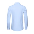 thumbnail image 5 of Youclos Men's Cotton Long Sleeve Casual Button-Down Shirt, Breathable Soft, 5 of 6