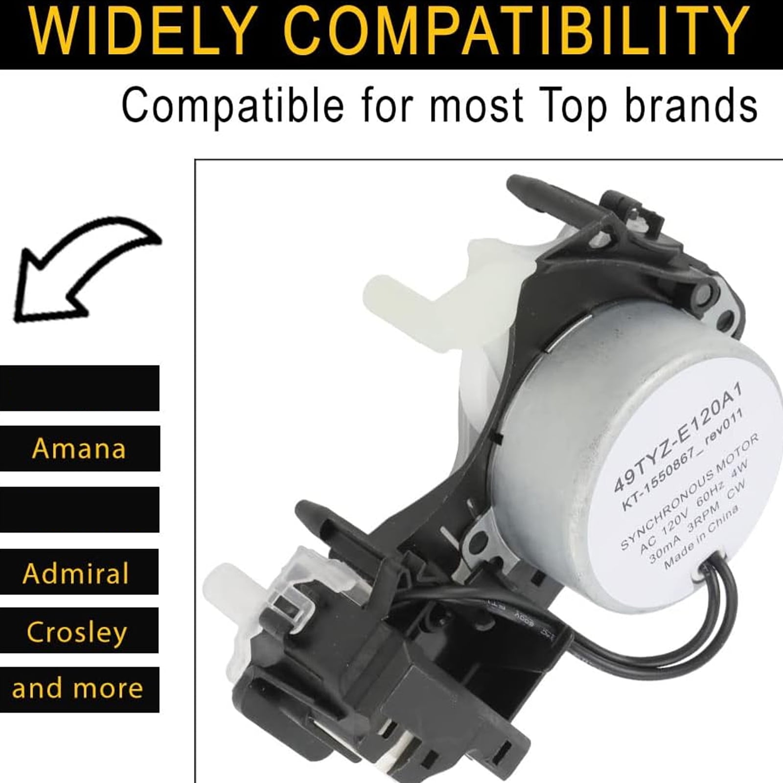 Simple 6 Pin Change Driver W10913953 For Washer Gear Mechanism Replacement