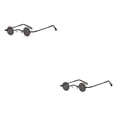 thumbnail image 2 of Sonducket Gafas de sol de metal con lentes AC a prueba de sol HD Reemplazo antiguo Gafas decorativas de moda fáciles de combinar Gafas tipo 6 2piezas, 2 of 6