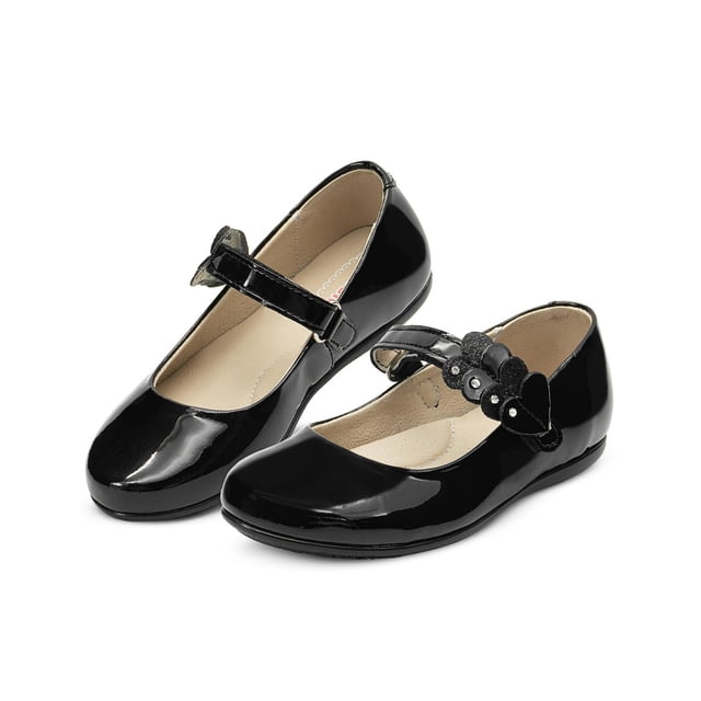 Balerina escolar Karsten Charol Negro Velcro Negro 17