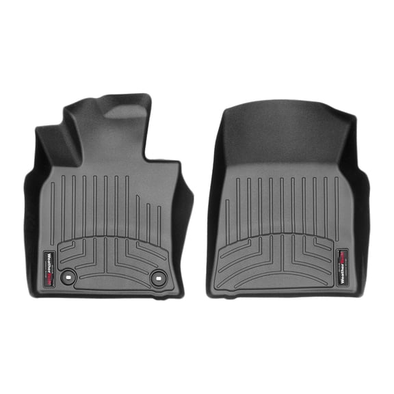 WeatherTech Custom Fit FloorLiners compatible with Toyota Camry, Camry Hybrid - 1st Row (Driver & Passenger), Black