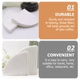 thumbnail image 2 of Luxshiny 100Pcs Single Cup Coffee Filter Cone Filters White for Home Use, 2 of 8