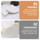 thumbnail image 5 of 100pcs Cono Filtros de Café Desechables Filtros de Café Papel Papel Natural Filtros, 5 of 6