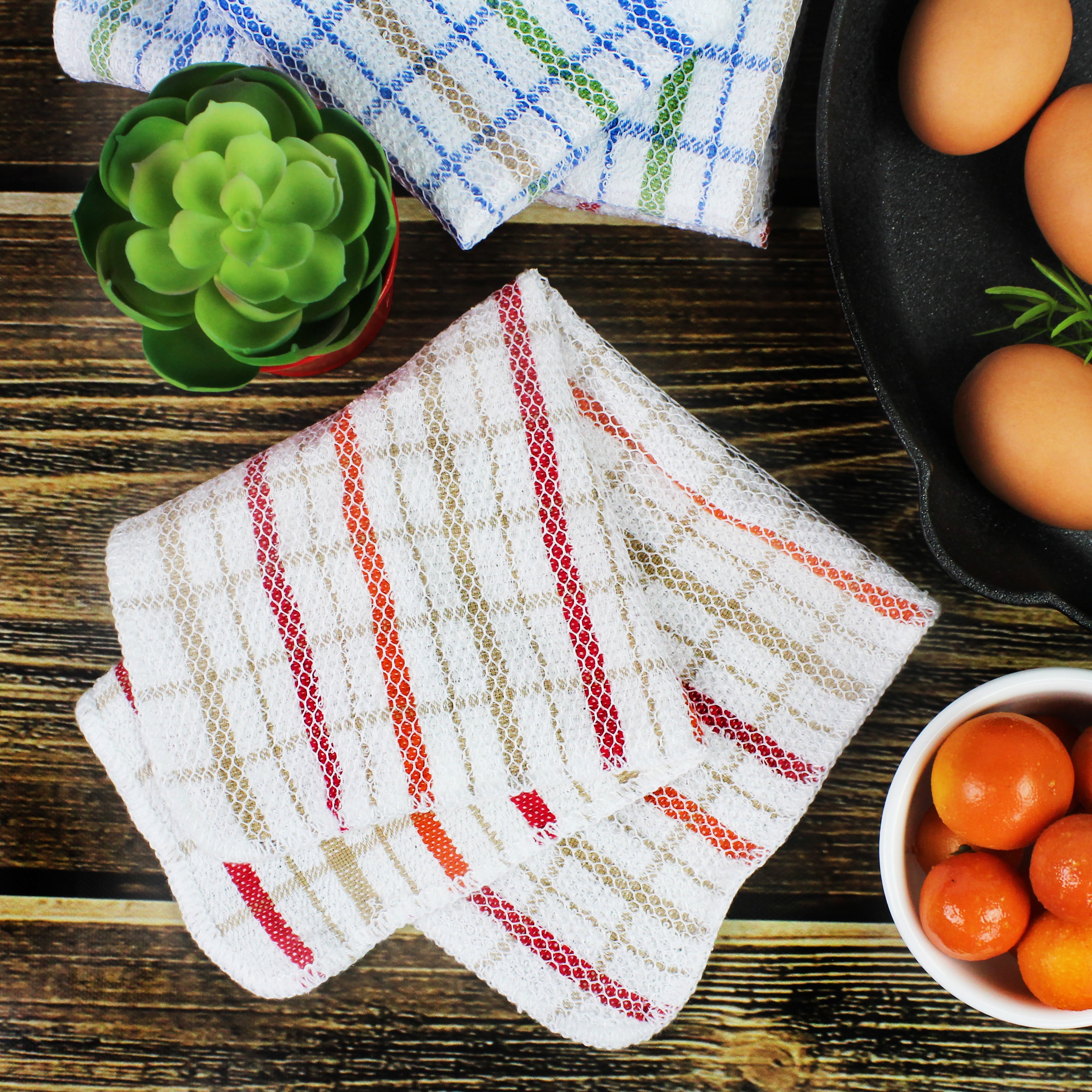 DALX 20 PCSKitchen Dish Cloths for Washing Dishes Odor Free, Home Dishcloth  Towels Sets Microfiber Soft 