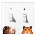 thumbnail image 1 of WIRESTER 2-Gang Toggle Wall Plate/Switch Plate Cover, Animal Guinea Pig Hamster, 1 of 6