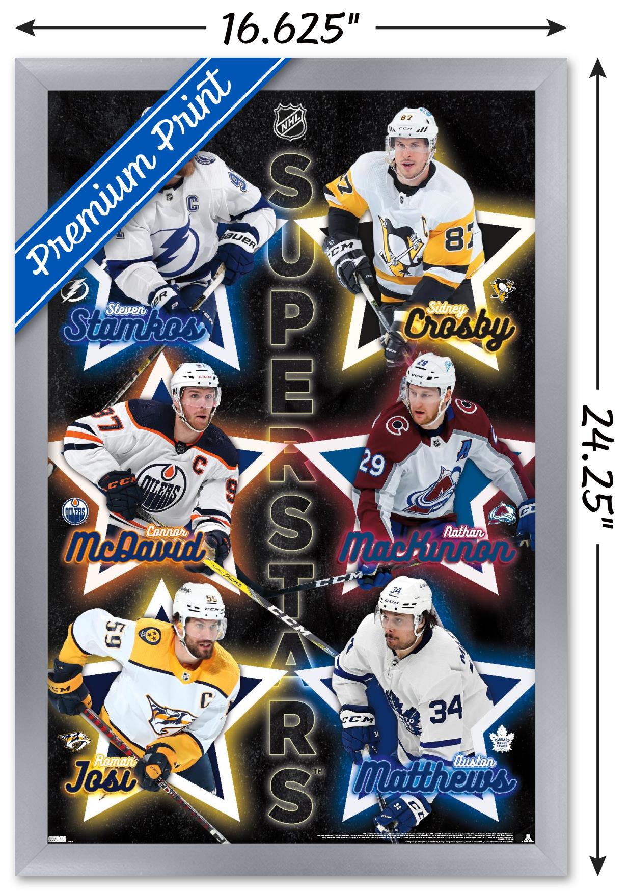 NHL League - Superstars 22 Wall Poster, 14.725" x 22.375" Framed