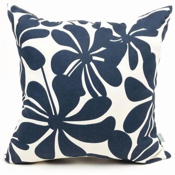 Navy Blue Plantation Extra Large Pillow 24x24