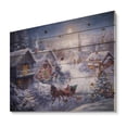 thumbnail image 1 of Design Art - Soirée de Noël Pleine Lune avec Traîneau Ouvert et Église, 1 of 5