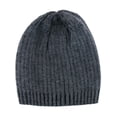 thumbnail image 1 of CTM®  Ribbed Knit Mixed Wool Beanie (Men's), 1 of 1