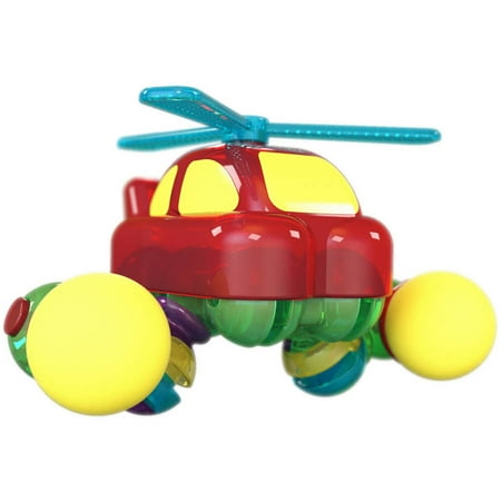 Model Helicopter Engine Lite Poppers STEM Learning Build a Helicopter Kit- LED Light, Build and Play Model Car Construction Toy with USB Powered LED Base ()