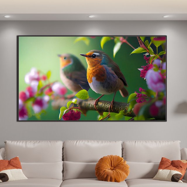 Cuadros Decorativos 5D bricolaje cuadrado completo taladro diamante pintura pájaro decoración del hogar arte artesanal (ZQA) Wdftyju de costura negro 4 estilos
