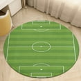 thumbnail image 2 of American Football Team Field Round Area Rugs for Bedroom Living Room, 6FT Soft Comfy Indoor Circle Carpets, Carpet Home Decor Floor Mat, 2 of 6