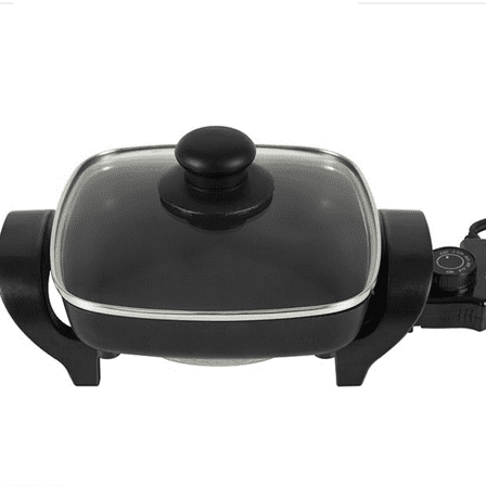 Black, 8 inch,  Electric Skillet, 800 watts