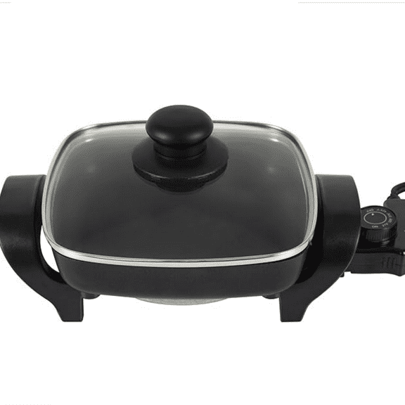 Black, 8 inch,  Electric Skillet, 800 watts